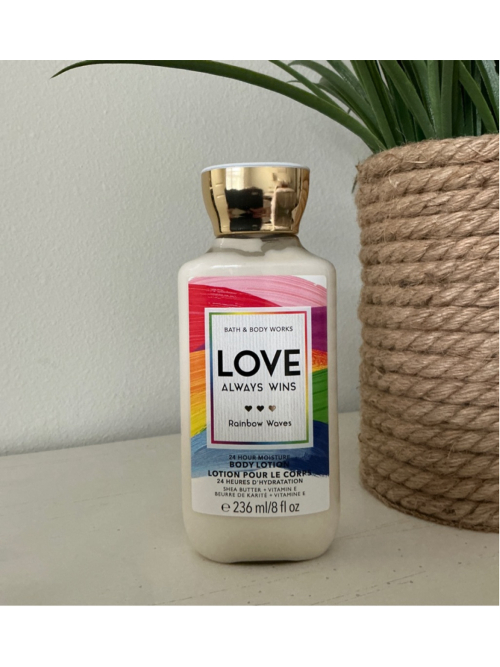 Bath & Body Works Love Always Wins Rainbow Waves Body Lotion 8floz